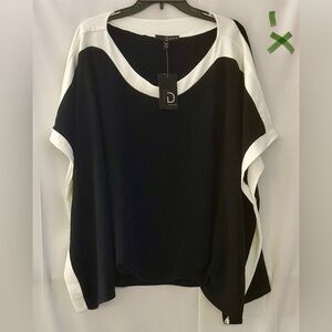 Fred David Black and White Blouse